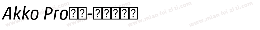 Akko Pro字体字体转换